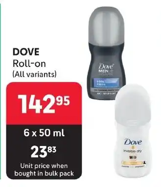 Makro DOVE Roll-on (All variants) offer