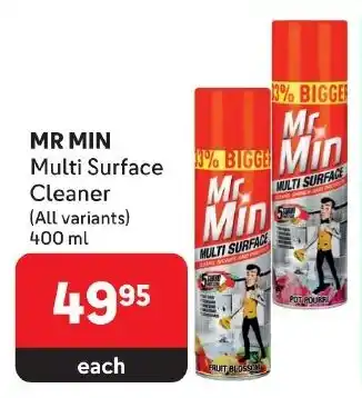 Makro MR MIN Multi Surface Cleaner (All variants) 400ml offer