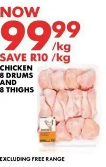 Woolworths CHICKEN 8 DRUMS AND 8 THIGHS offer