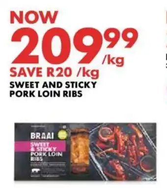 Woolworths SWEET & STICKY PORK LOIN RIBS offer