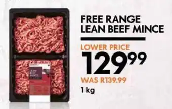 Woolworths FREE RANGE LEAN BEEF MINCE offer