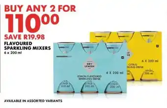 Woolworths FLAVOURED SPARKLING MIXERS offer