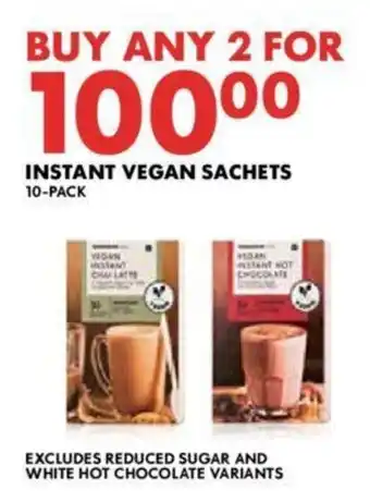 Woolworths INSTANT VEGAN SACHETS 10-PACK offer