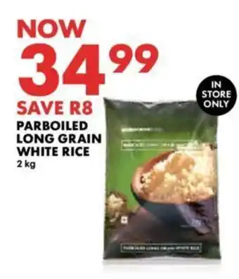 Woolworths PARBOILED LONG GRAIN WHITE RICE 2kg offer