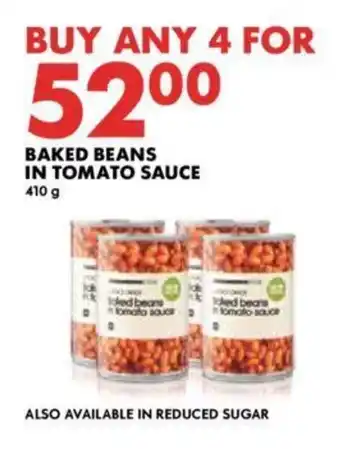 Woolworths BAKED BEANS IN TOMATO SAUCE 410g offer