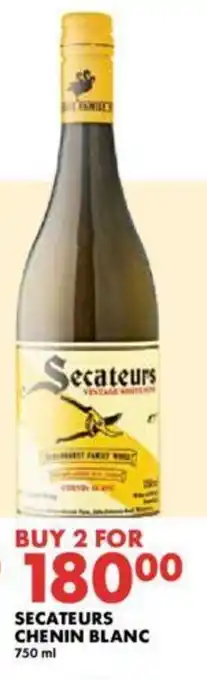 SECATEURS CHENIN BLANC 750ml