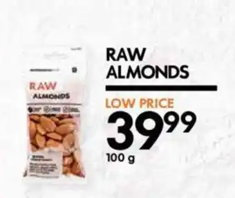 Woolworths RAW ALMONDS 100g offer