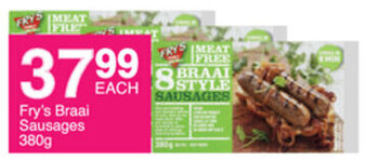 Save Fry's Braai Sausages 380g offer