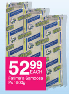Save Fatima's Samoosa Pur 800g offer