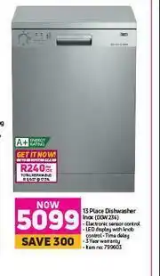 Game Defy 13 Place Dishwasher Inox DDW 236 offer