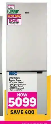 Game KIC 314L Bottom Freezer Fridge offer