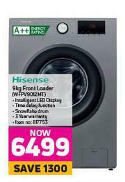 Game Hisense 9Kg Front Loader WFPV9012MT offer