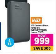 Game WD 2TB Elements Black Hard Drive WDBU6Y0020BB offer