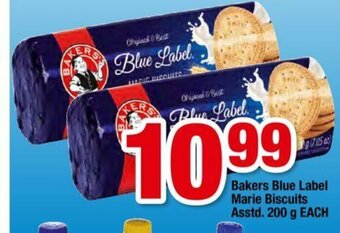 OK Foods Bakers Blue Label Marie Biscuits Asstd 200g each offer