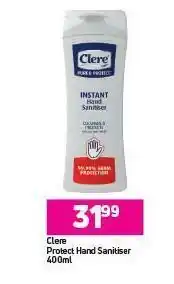 Game Clere Protect Hand Sanitiser-400ml offer