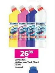 Game 2Domestos Multipurpose Thick Bleach (Assorted)-750ml Each offer