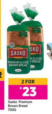 Game Sasko Premium Brown Bread-For 2 x 700g offer