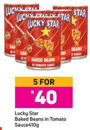 Game Lucky Star Baked Beans In Tomato Sauce-For 5 x 410g offer