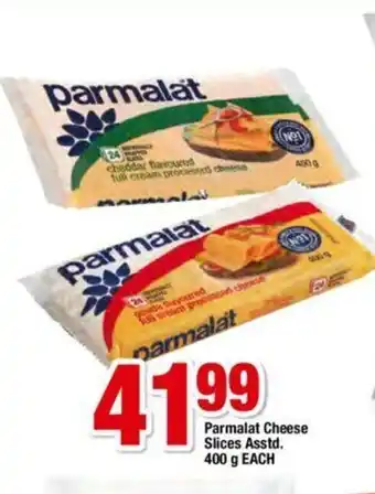 OK Foods Parmalat Cheese Slices Asstd 400g each offer