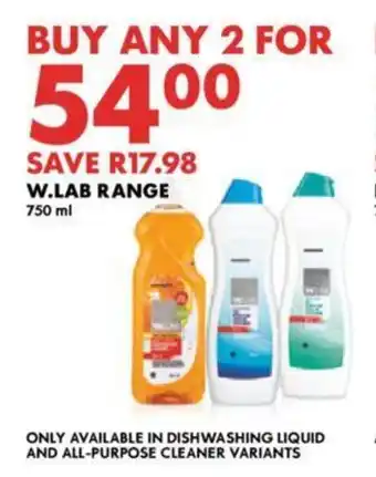 Woolworths W.LAB RANGE 750ml offer