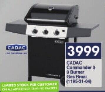 Cadac 3 hotsell burner gas braai