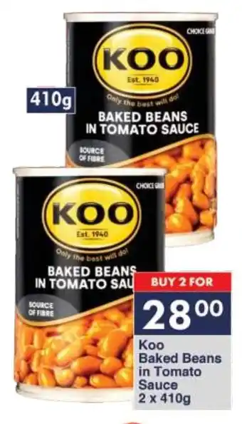 President Hyper Коо Baked Beans in Tomato Sauce 2x410g offer