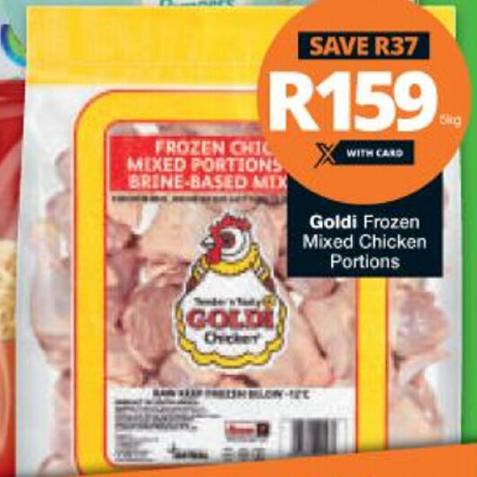 Goldi Frozen Mixed Chicken Portions offer at Checkers