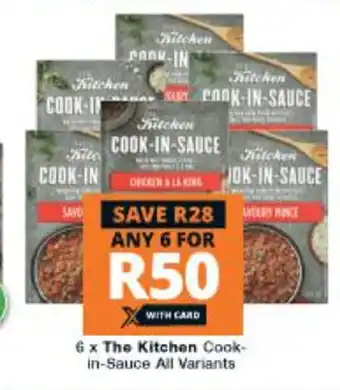 Checkers The Kitchen Cook-in-Sauce All Variants offer