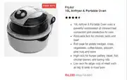Instant Fry Air 10L Airfryer & Portable Oven