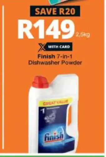 Finish 7-in-1 Dishwasher Powder 2.5kg