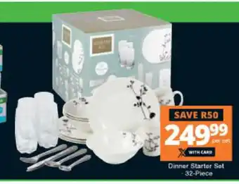 Checkers Dinner Starter Set 32-Piece per set offer