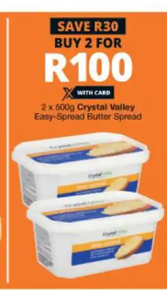 Checkers Hyper Crystal Valley Easy-Spread Butter Spread offer