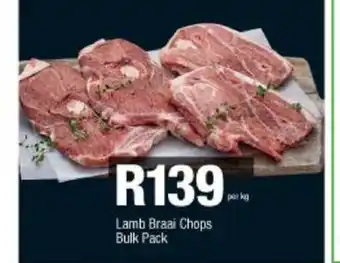 Checkers Hyper Lamb Braai Chops Bulk Pack per kg offer