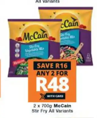 Checkers Hyper McCain Stir Fry All Variants 2 x 700g offer