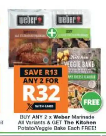 Buy Any 2 x Weber Marinade All Variants