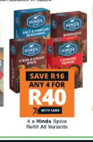 Checkers Hyper Hinds Spice Refill All Variants offer
