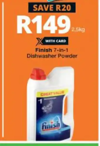 Finish 7-in-1 Dishwasher Powder 2.5kg