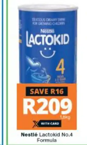 Checkers Hyper Nestle Lactokid No.4 Formula 1.8kg offer