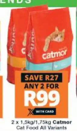 Catmor Cat Food All Variants 2 x 1.5kg / 1.75kg