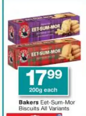 Checkers Bakers Eet-Sum-Mor Biscuits All Variants 200g offer