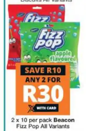 Beacon Fizz Pop All Variants 2 x 10 per pack