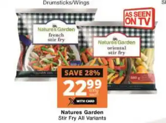 Checkers Natures Garden Stir Fry All Variants 600g offer