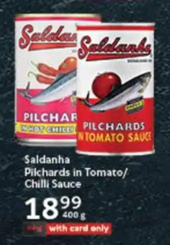 Oxford Freshmarket Saldanha Pilchards in Tomato/ Chilli Sauce offer