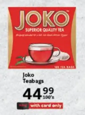 Oxford Freshmarket Joko Teabags offer