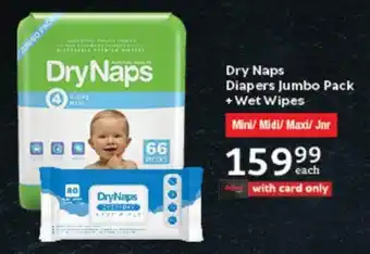 Oxford Freshmarket Dry Naps Diapers Jumbo Pack + Wet Wipes offer