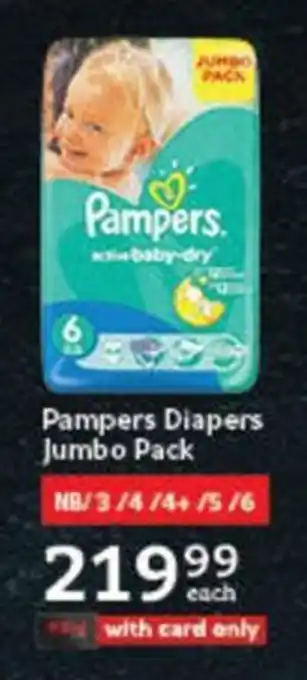 Oxford Freshmarket Pampers Diapers Jumbo Pack offer