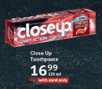Close Up Toothpaste
