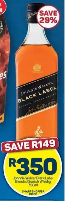 Pick n Pay Johnnie Walker Black Label Blended Scotch Whisky 750ml offer