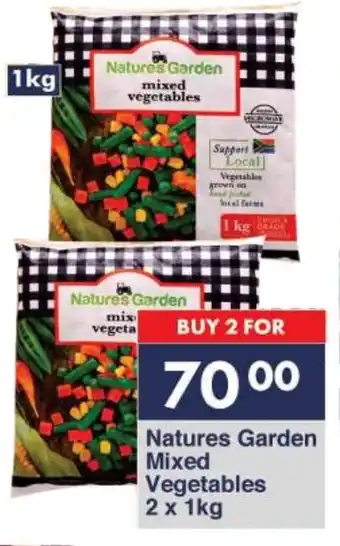 President Hyper Natures Garden Mixed Vegetables 2 x 1kg offer