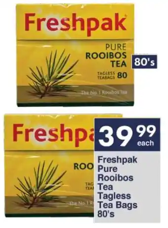 President Hyper Freshpak Pure Rooibos Tea Tagless Tea Bags 80's offer